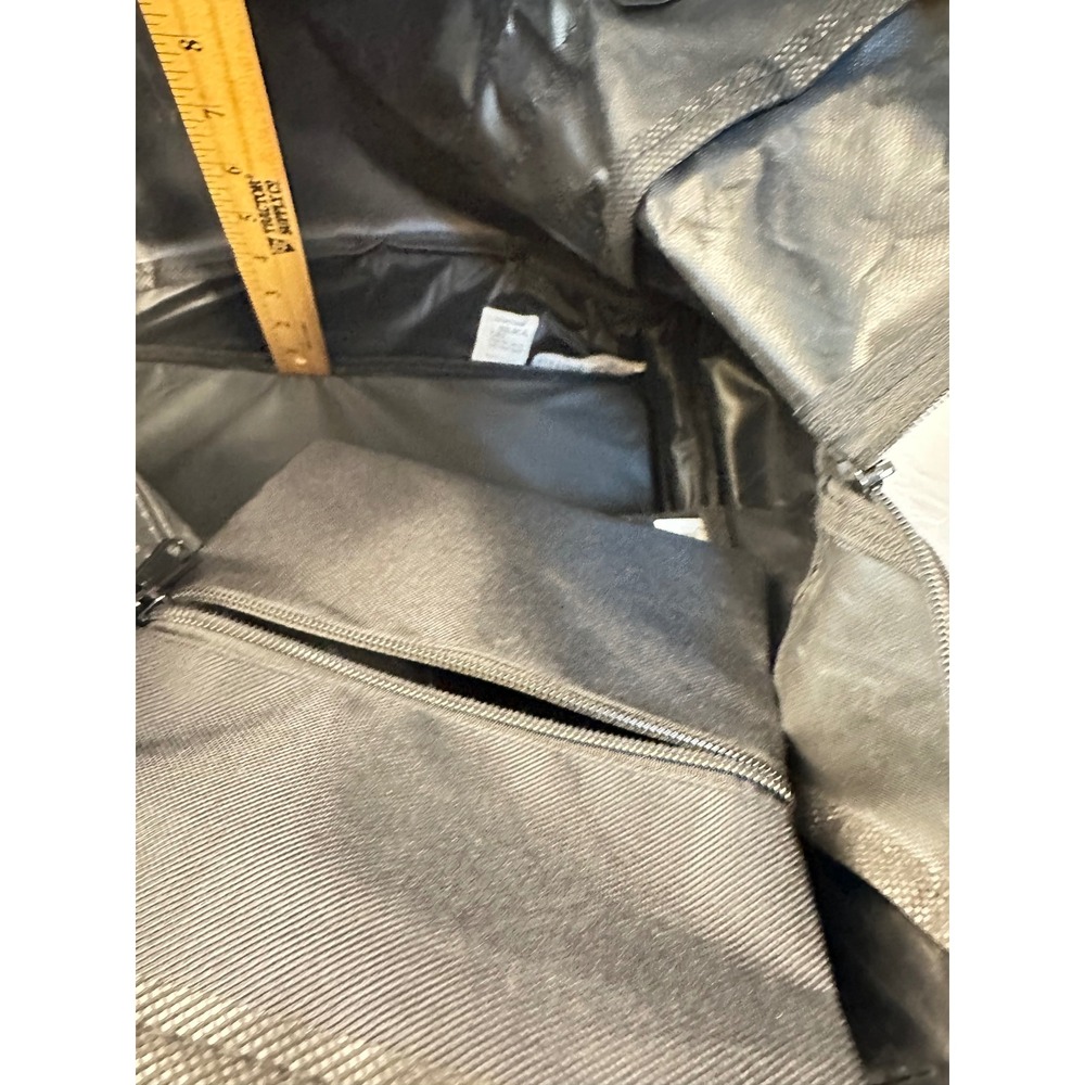 WVJC Gray Tote Bag Zipper Closure Carryall Travel Gym Work School - Picture 7 of 11